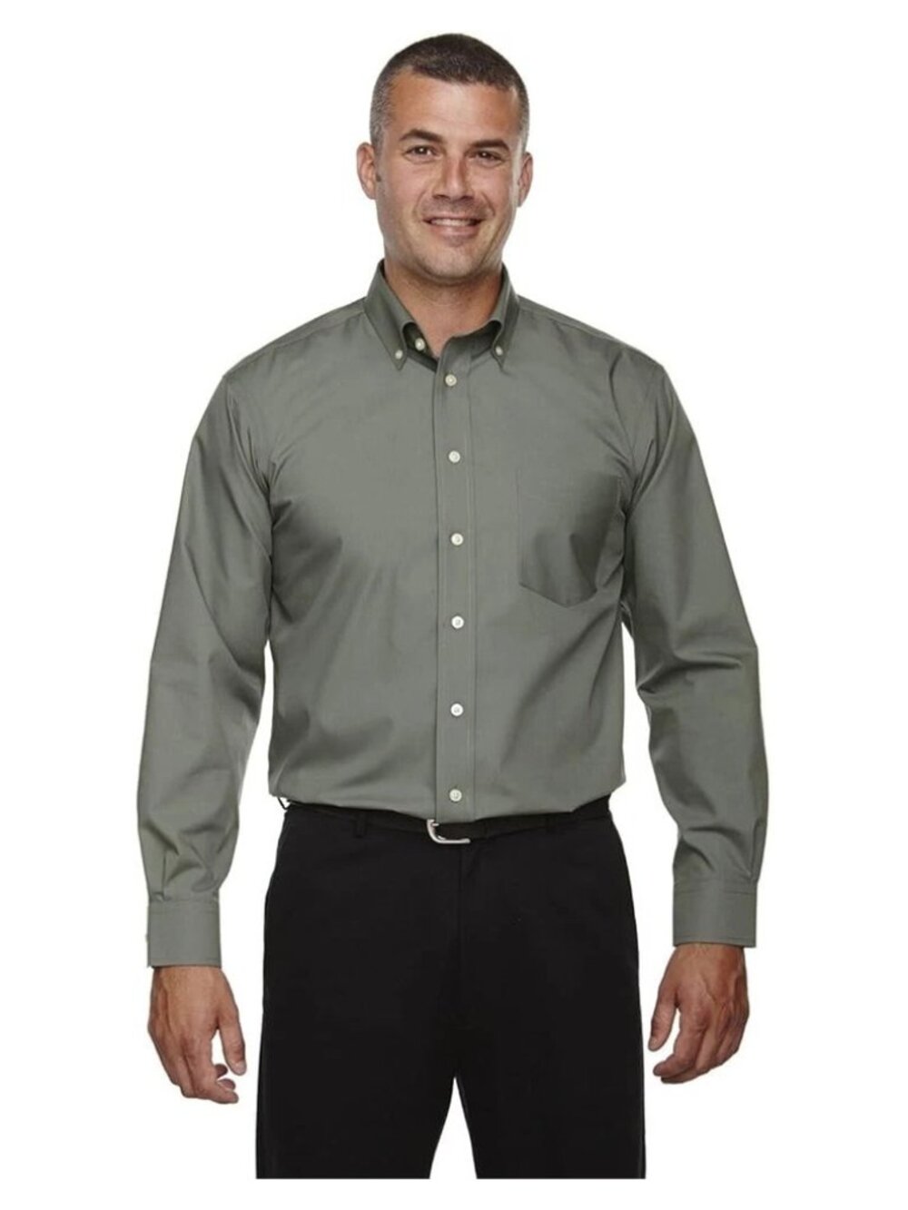 Devon & Jones Men’s Crown Collection Non-Iron Dill Dress Shirt D620